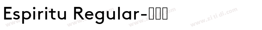 Espiritu Regular字体转换